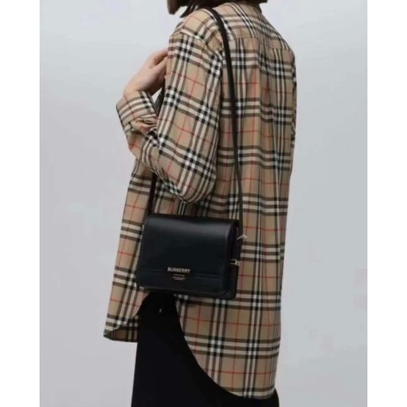 BURBERRY GRACE SHOULDER BAG BLACK - Picture 4 of 12